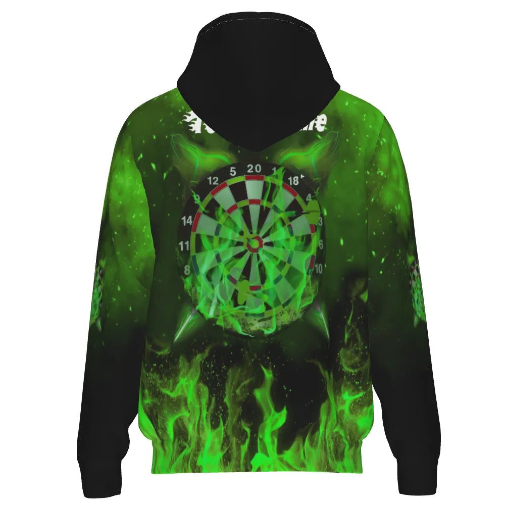 Grüner Feuer - Flammen Darts Kapuzenpullover L909 Q861 L909 - Outfitsuche