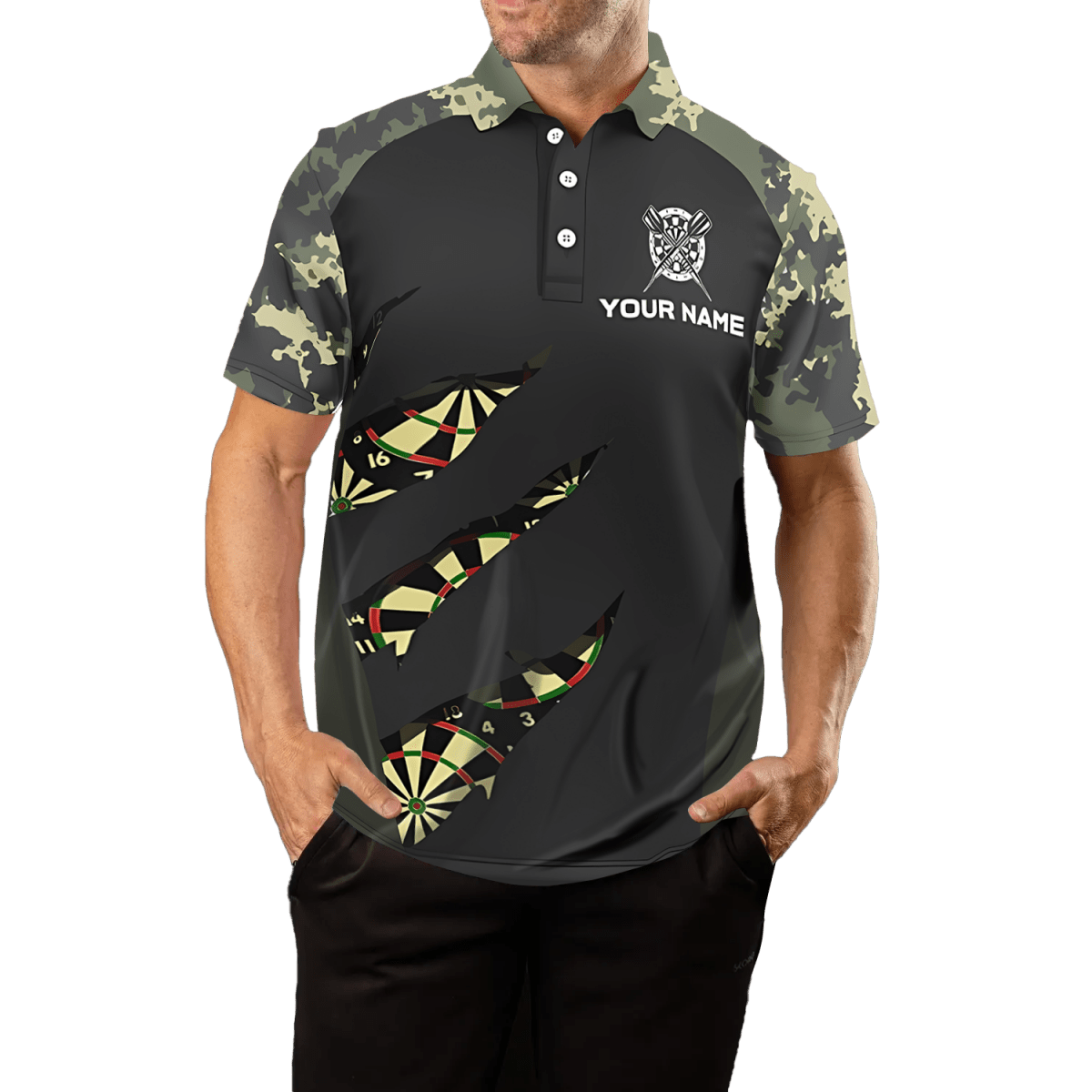 Grünes Darts Herren Polo Shirt C582 - Outfitsuche