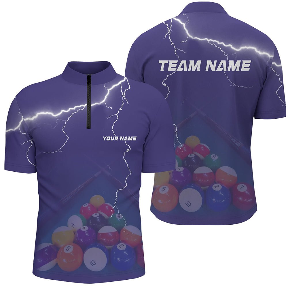 Herren Billiard Teamshirt in Thunder Purple V1199 - Outfitsuche