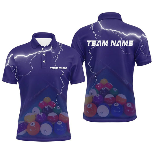 Herren Billiard Teamshirt in Thunder Purple V1199 - Outfitsuche