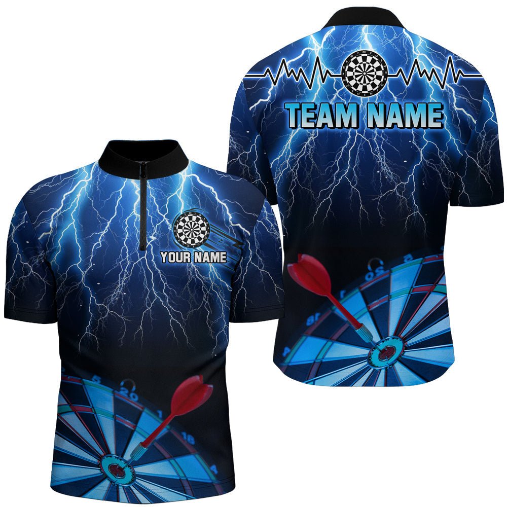 Herren Blaue Blitz 3D Dartboard Darts Team Shirts T1995 - Outfitsuche