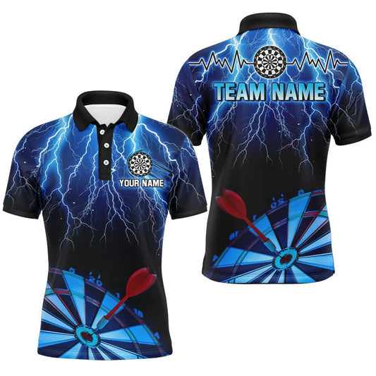 Herren Blaue Blitz 3D Dartboard Darts Team Shirts T1995 - Outfitsuche