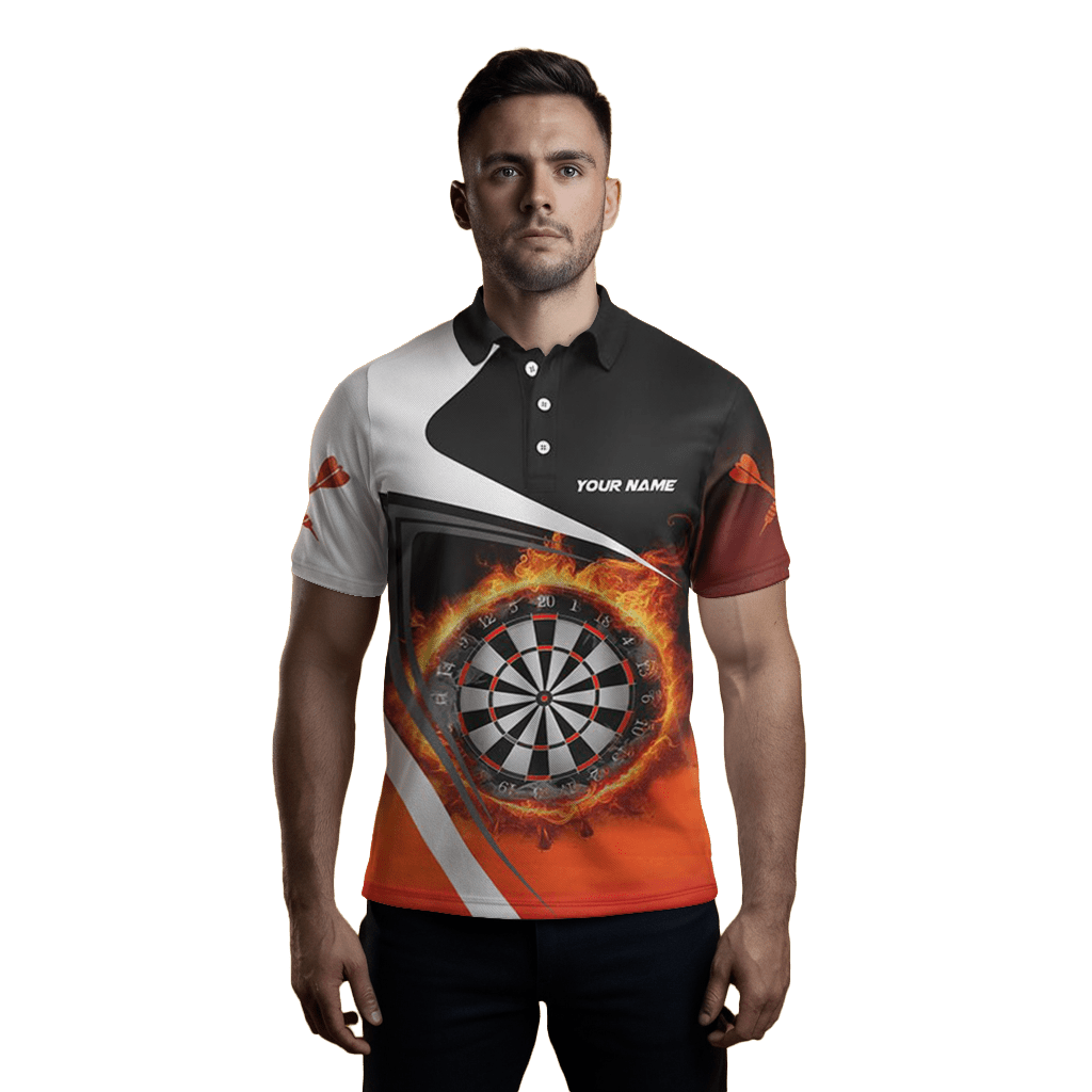 Herren Custom Feuer Flamme Dart Polo Shirt V1083 - Outfitsuche