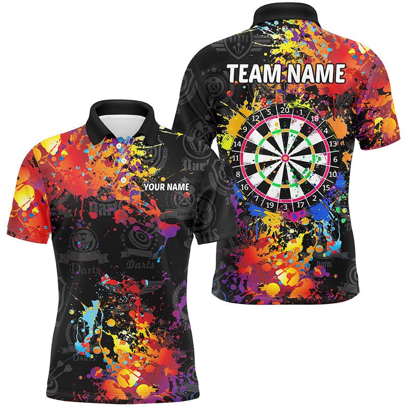 Herren Custom Grunge Darts Trikot - Bunte Dartscheibe Design T1894 - Outfitsuche