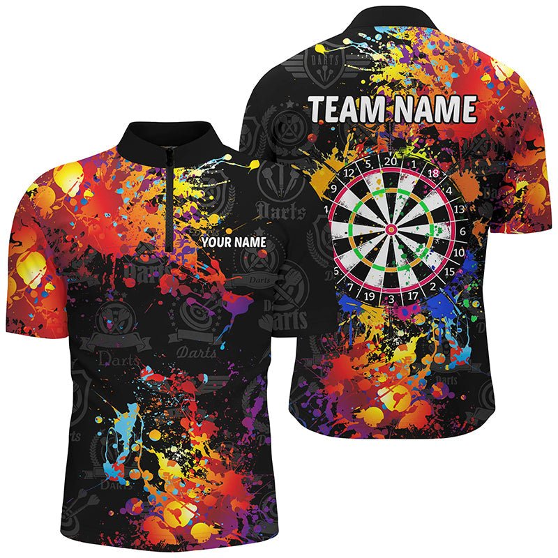 Herren Custom Grunge Darts Trikot - Bunte Dartscheibe Design T1894 - Outfitsuche