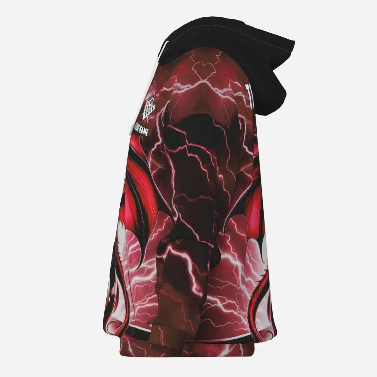 Herren Damen Rotes Blitz Thunder Dragon 8 - Ball Pool Hoodie T1757 - Outfitsuche