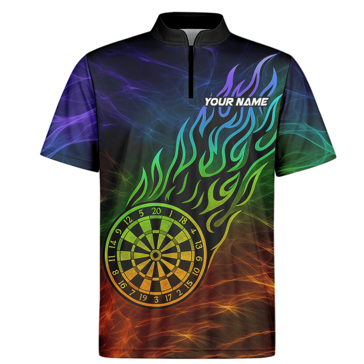 Herren Dart Polo - Shirt 'Feuerdrache' – Schwarz Rot, personalisierbar B3964 - Outfitsuche