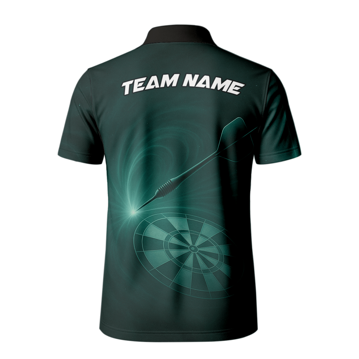 Herren Dart Polo - Shirt Personalisiert Dunkelgrün Wunschname Dart Design C2180 - Outfitsuche