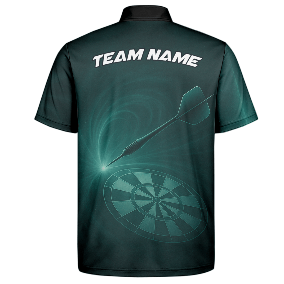 Herren Dart Polo - Shirt Personalisiert Dunkelgrün Wunschname Dart Design C2180 - Outfitsuche