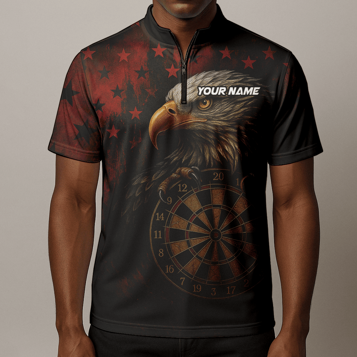 Herren Dart Poloshirt mit individuellem Sensenmann & Bier - Totenkopf Motiv in Schwarz - Orange Y5103 - Outfitsuche