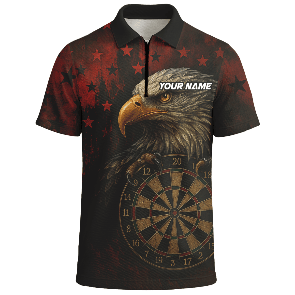Herren Dart Poloshirt mit individuellem Sensenmann & Bier - Totenkopf Motiv in Schwarz - Orange Y5103 - Outfitsuche