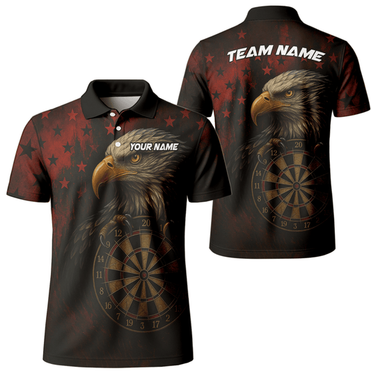 Herren Dart Poloshirt mit individuellem Sensenmann & Bier - Totenkopf Motiv in Schwarz - Orange Y5103 - Outfitsuche