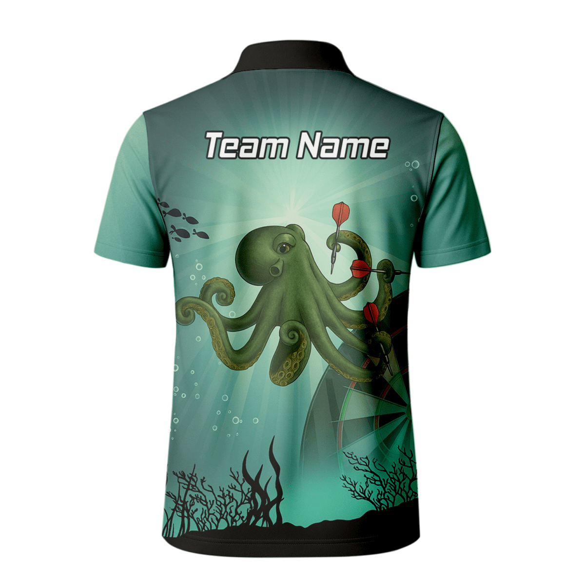 Herren Dart - Shirt Oktopus Motiv personalisierbar A3130 - Outfitsuche