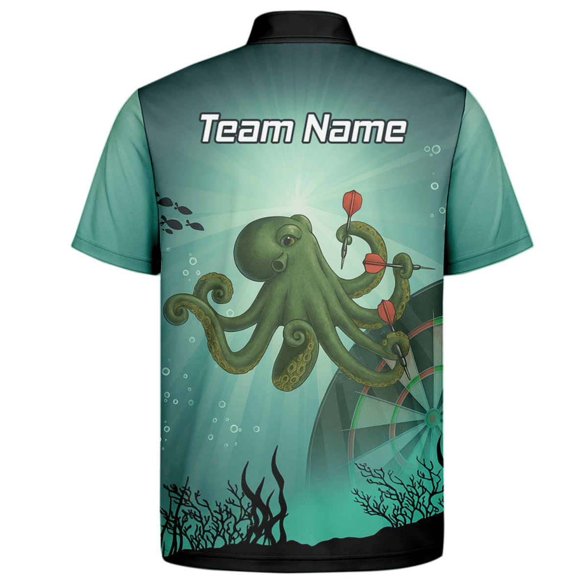 Herren Dart - Shirt Oktopus Motiv personalisierbar A3130 - Outfitsuche
