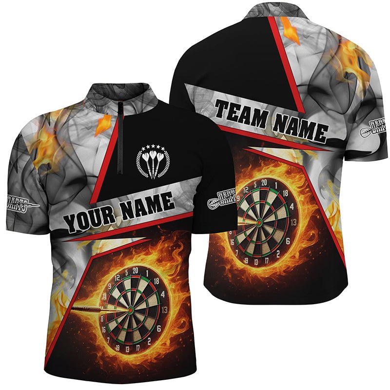 Herren Darts Flame Grau Rauch Polo Shirt T1257 - Outfitsuche