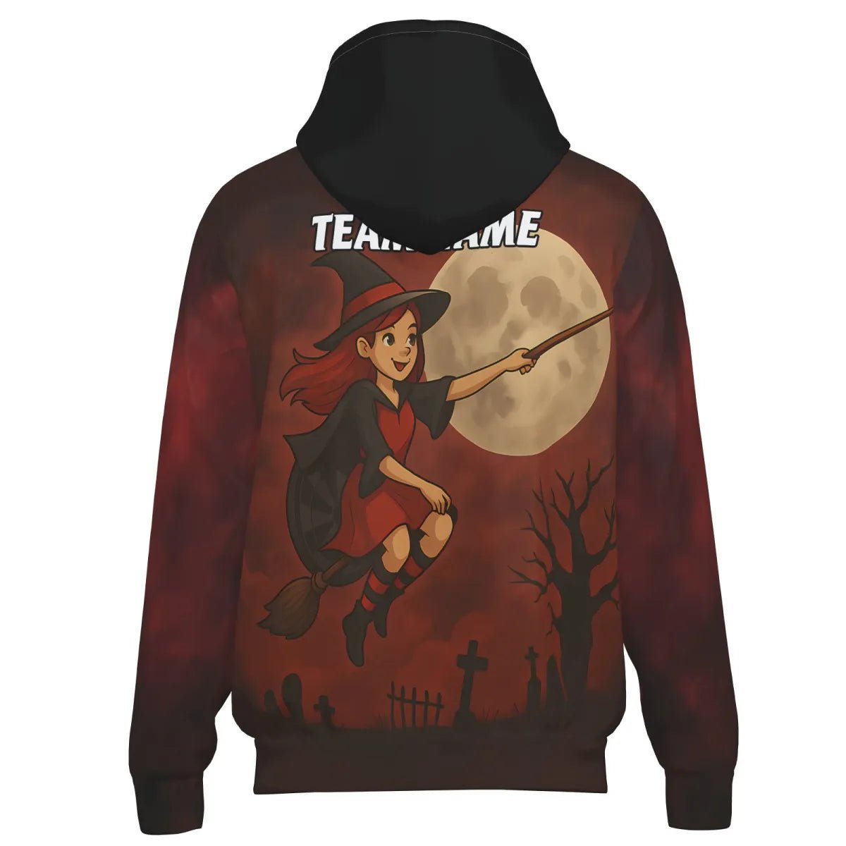 Herren Darts Kapuzenjacke Halloween Hexe Darts Personalisiert Dunkelrot Schwarz N3590 Jacke - Outfitsuche