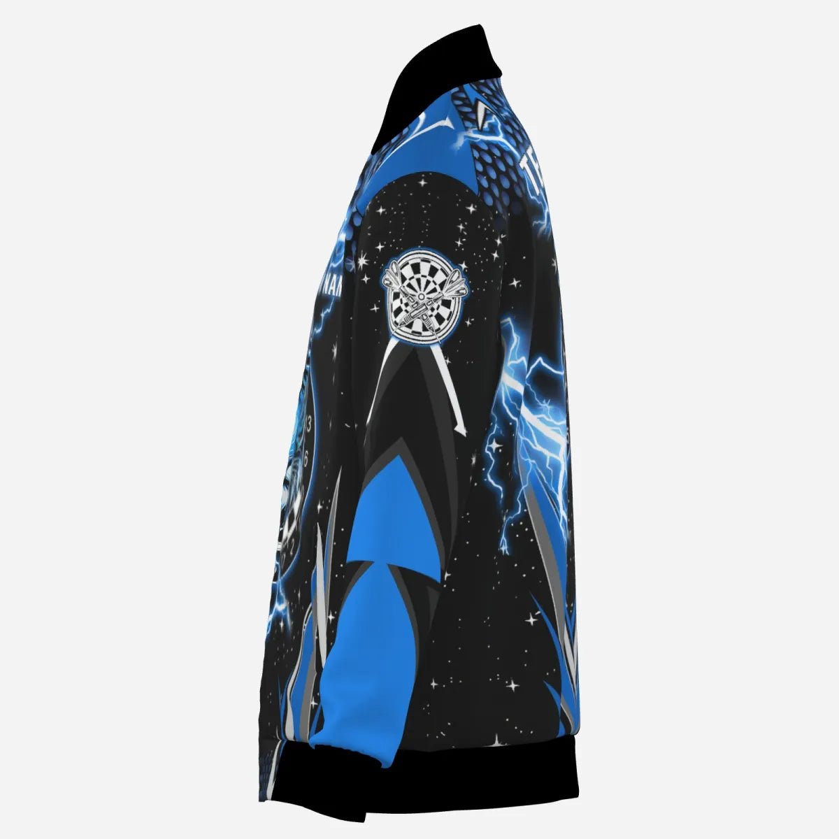 Herren Darts Kapuzenjacke mit Tiger - Motiv in Blau, Team Jacke T2213 - Outfitsuche