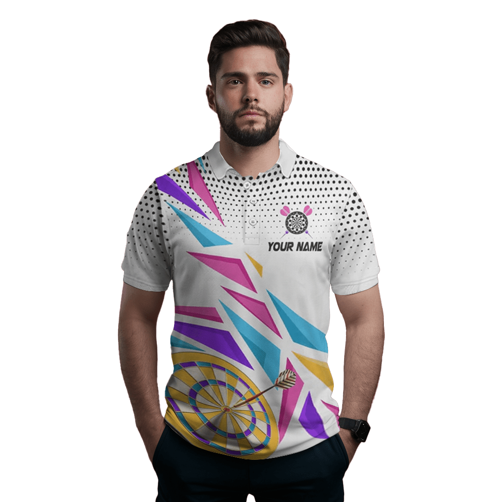 Herren Darts Polo Shirt | Bunt | Sportliches Dart Team Trikot L1461 - Outfitsuche