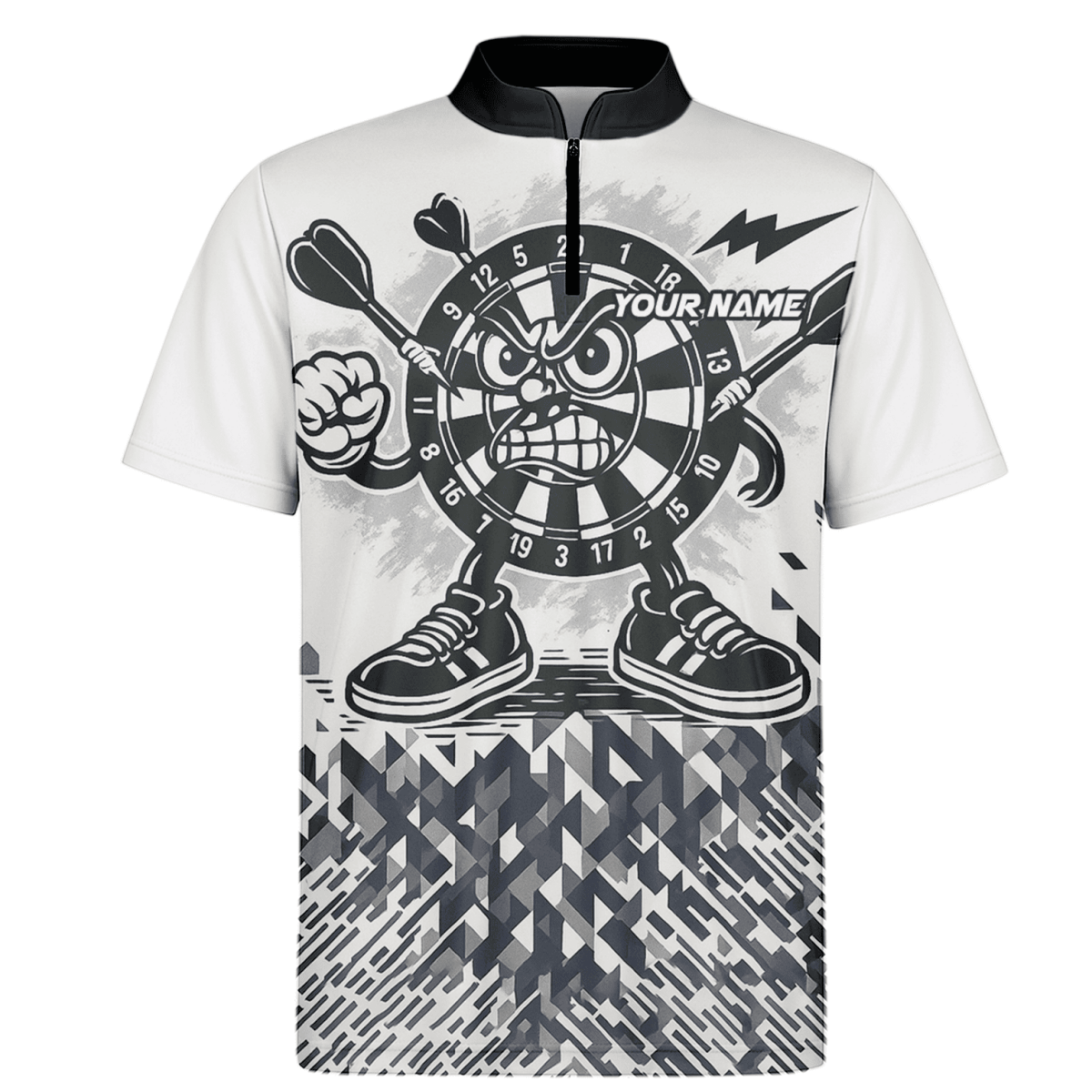 Herren Darts Poloshirt – Personalisiert mit Elchjäger - Motiv in Schwarz - Grün J8357 - Outfitsuche