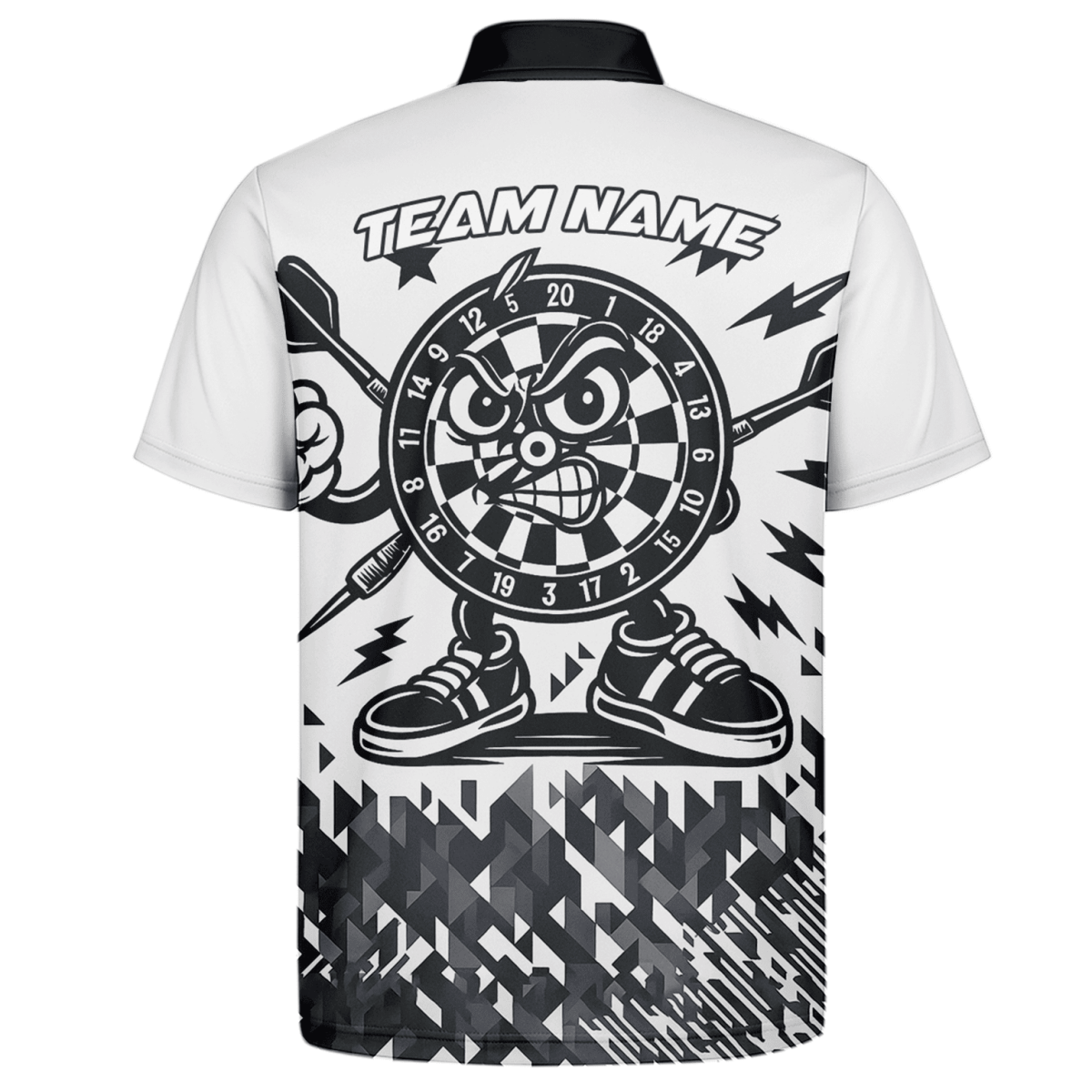 Herren Darts Poloshirt – Personalisiert mit Elchjäger - Motiv in Schwarz - Grün J8357 - Outfitsuche