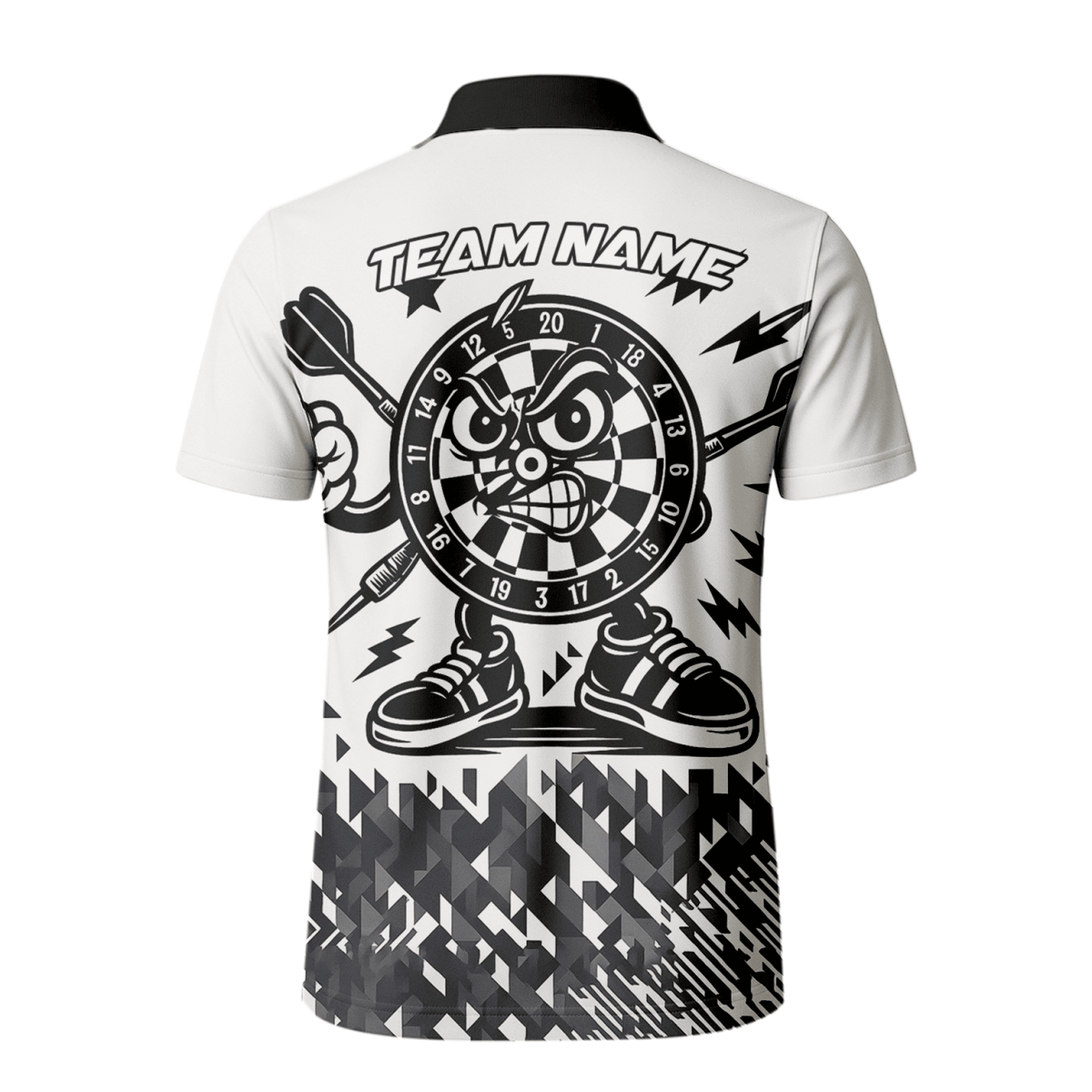 Herren Darts Poloshirt – Personalisiert mit Elchjäger - Motiv in Schwarz - Grün J8357 - Outfitsuche