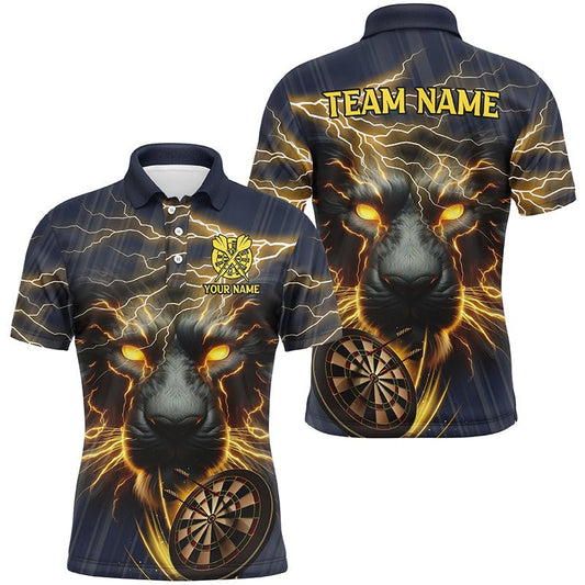 Herren Darts Storm Panther Shirt in Gelb T2535 - Outfitsuche