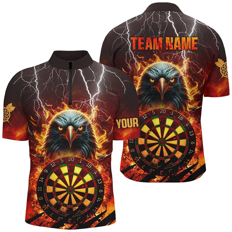 Herren Feuerflammenadler 3D Darts Board Shirt T1685 - Outfitsuche