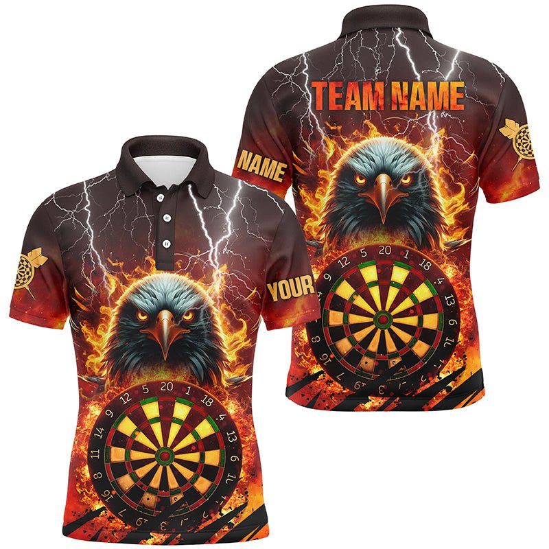 Herren Feuerflammenadler 3D Darts Board Shirt T1685 - Outfitsuche