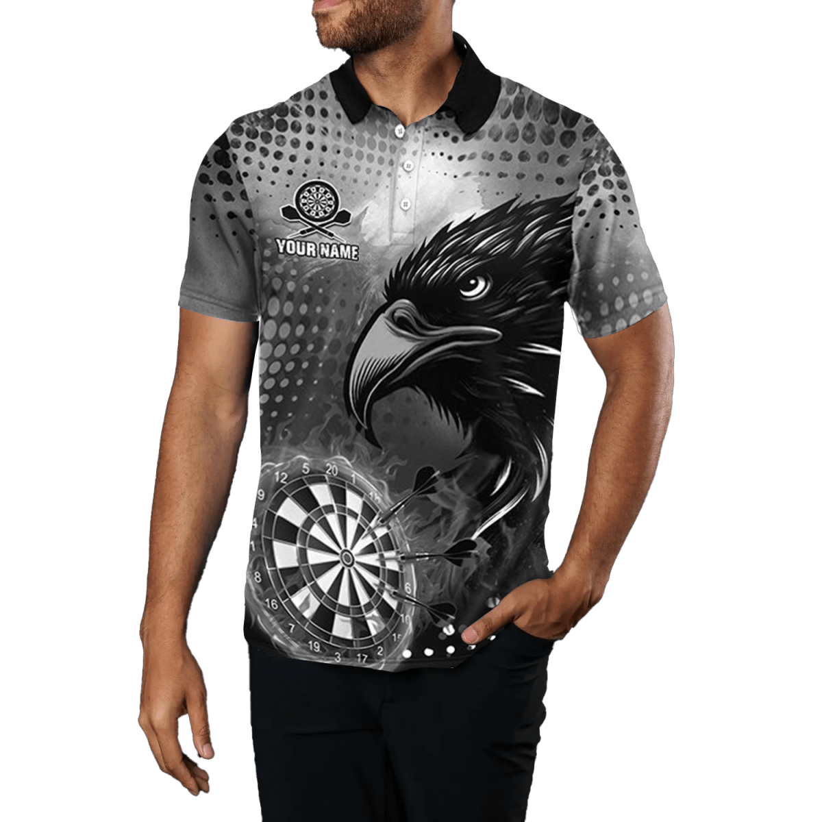 Herren Grey Eagle Darts Polo Shirt T1864 - Outfitsuche