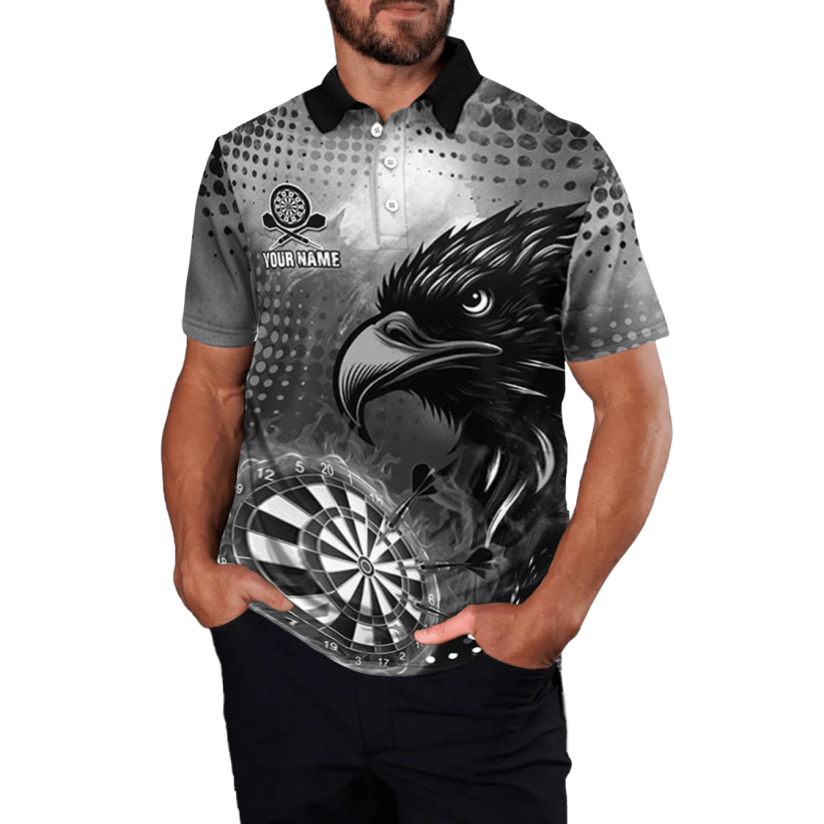 Herren Grey Eagle Darts Polo Shirt T1864 - Outfitsuche