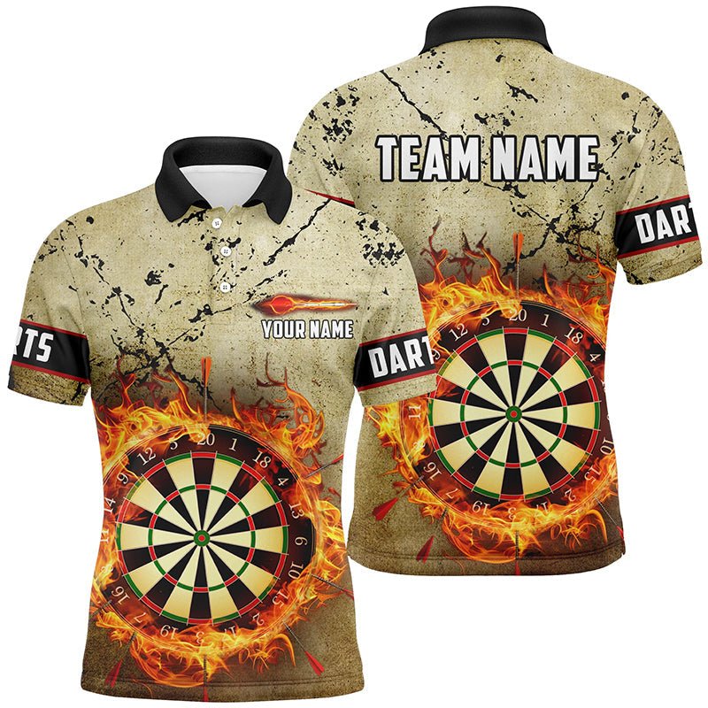 Herren Grunge Feuer Flamme Darts Polo & Quarter - Zip Shirts T1668 - Outfitsuche