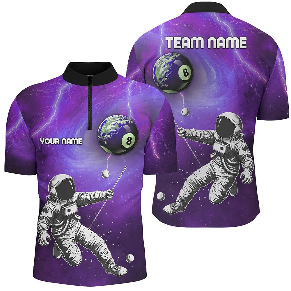 Herren Lila Galaxy Astronaut 8 - Ball Pool Shirt T2017 - Outfitsuche