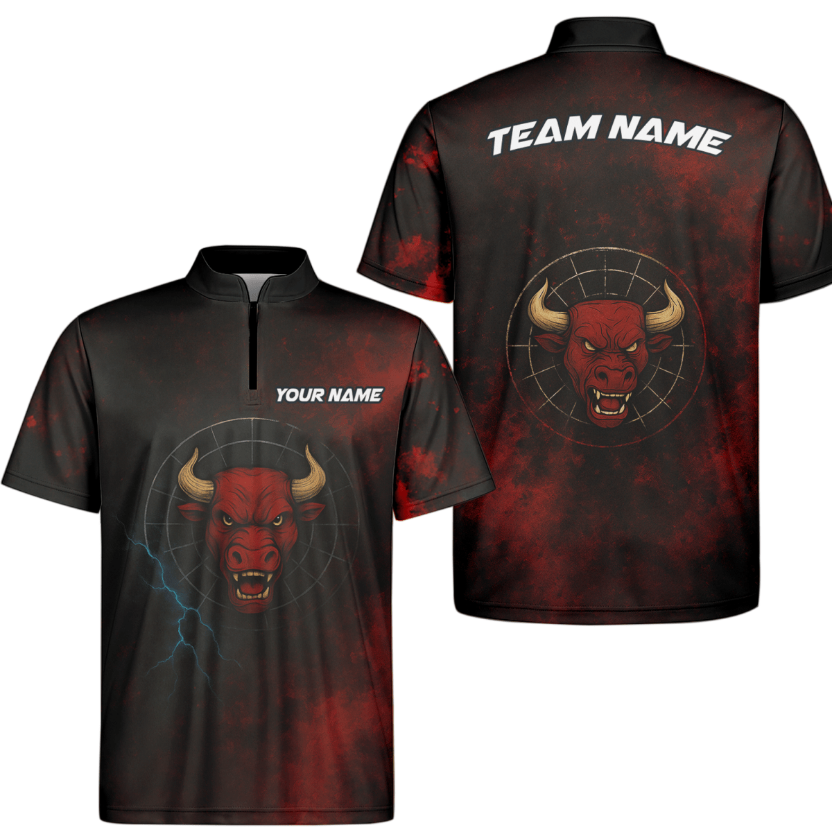 Herren Personalisiertes Red Bull Dart - Polohemd Grunge Schwarz - Rot L3480 - Outfitsuche