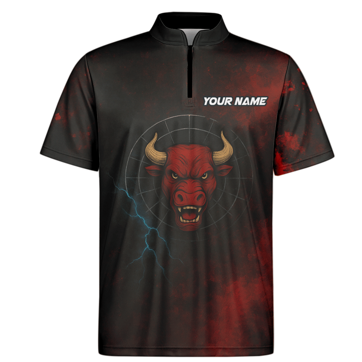 Herren Personalisiertes Red Bull Dart - Polohemd Grunge Schwarz - Rot L3480 - Outfitsuche