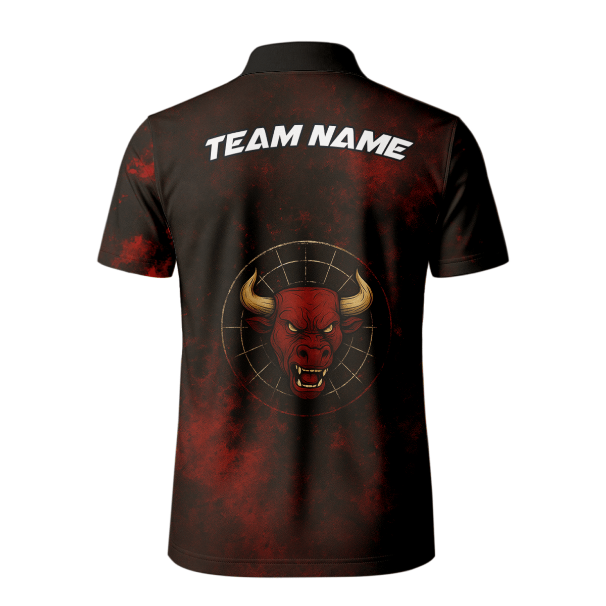 Herren Personalisiertes Red Bull Dart - Polohemd Grunge Schwarz - Rot L3480 - Outfitsuche