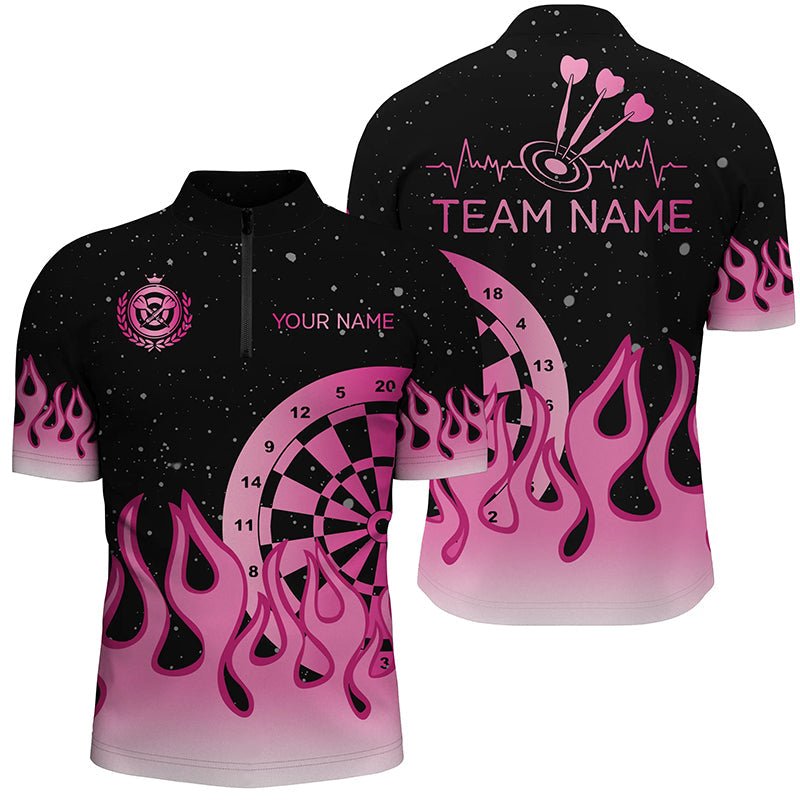 Herren Pink Flame Dart Shirt - Individuelles Muttertagsgeschenk T1400 - Outfitsuche