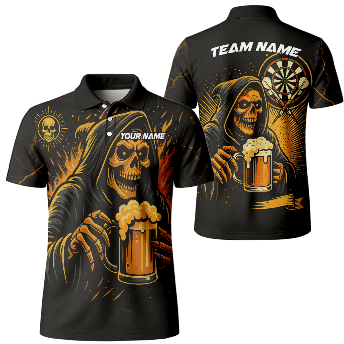 Herren Poloshirt "Darts - Modus An" – Witziges Dartscheiben - Design für Dartspieler G6020 - Outfitsuche