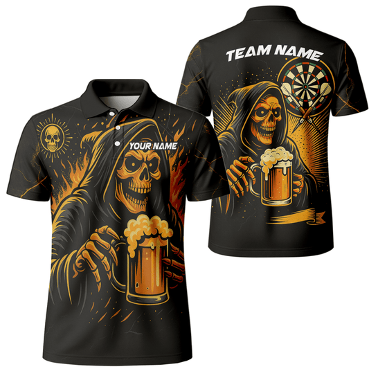 Herren Poloshirt "Darts - Modus An" – Witziges Dartscheiben - Design für Dartspieler G6020 - Outfitsuche