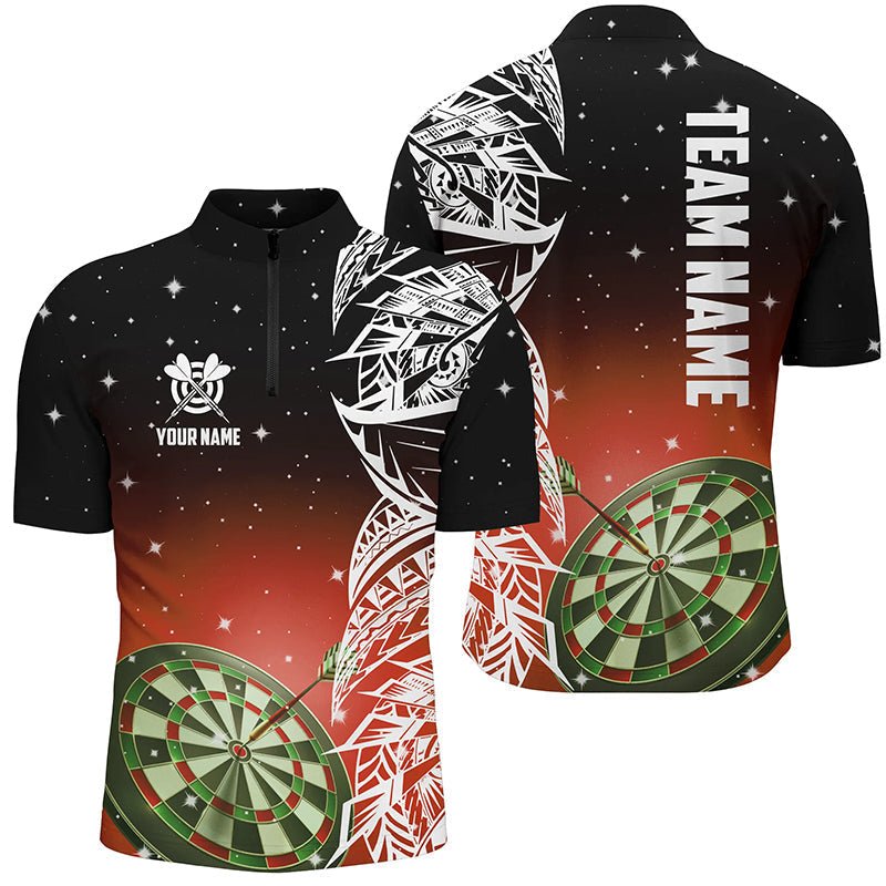 Herren Rotes 3D - Dartboard - Polo - Individuelles Dart - Liga - Shirt T1202 - Outfitsuche