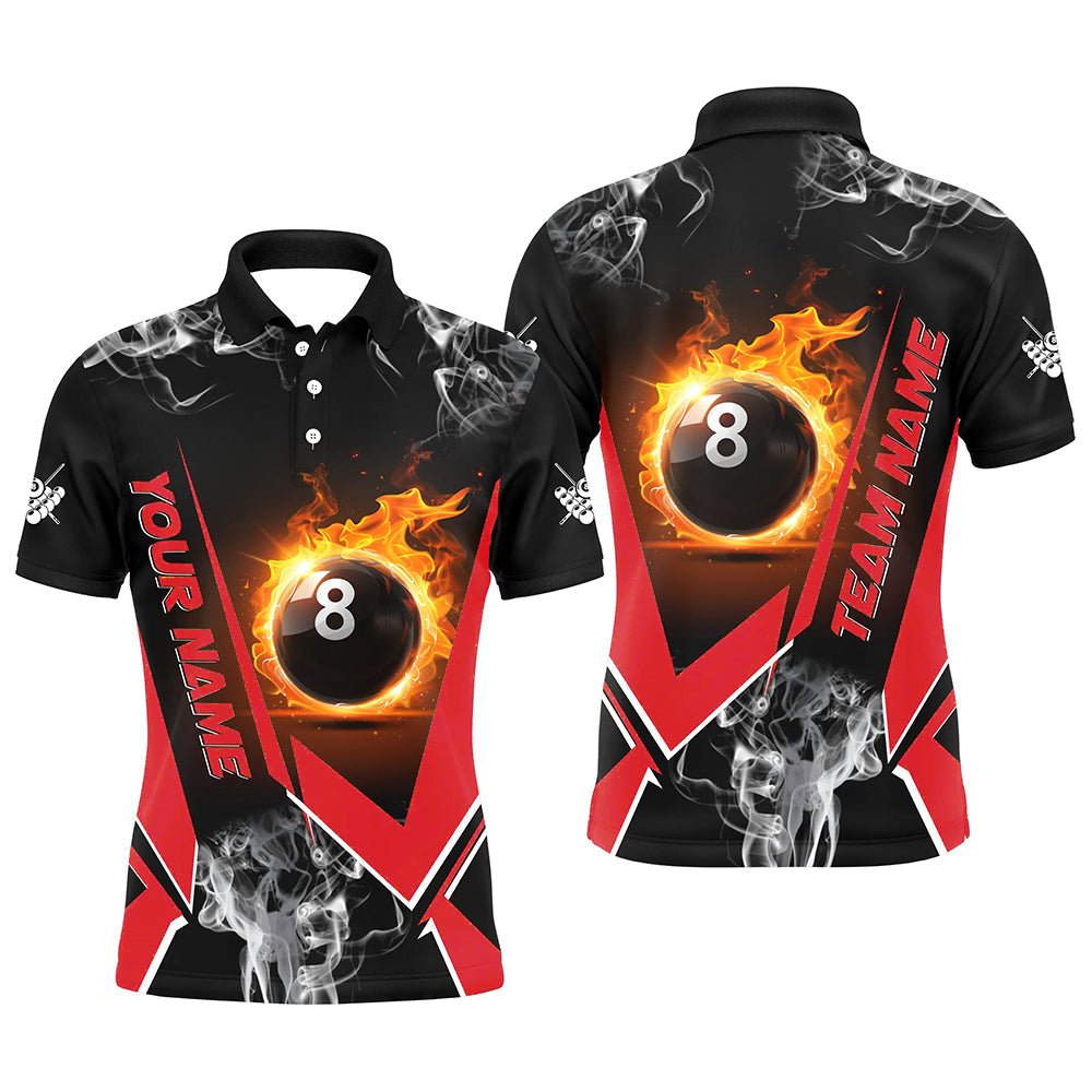 Herren Rotes Flammen 8 - Ball Billard - Trikot T1848 - Outfitsuche