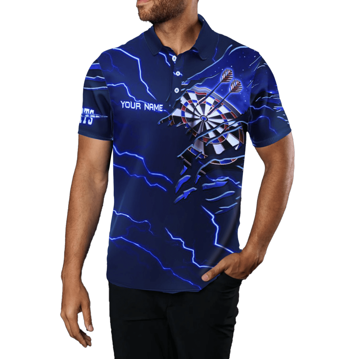 Herren Thunder Blue Eagle Dart Polo Shirts V1142 - Outfitsuche