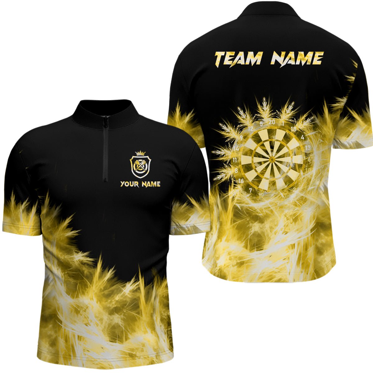 Icy Yellow Light Darts Polo Shirts - Individuelle Dart Shirts für Teams T3181 - Outfitsuche