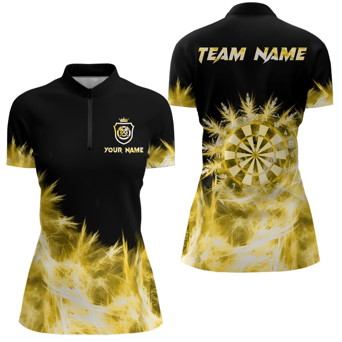 Icy Yellow Light Darts Polo Shirts - Individuelle Dart Shirts für Teams T3181 - Outfitsuche