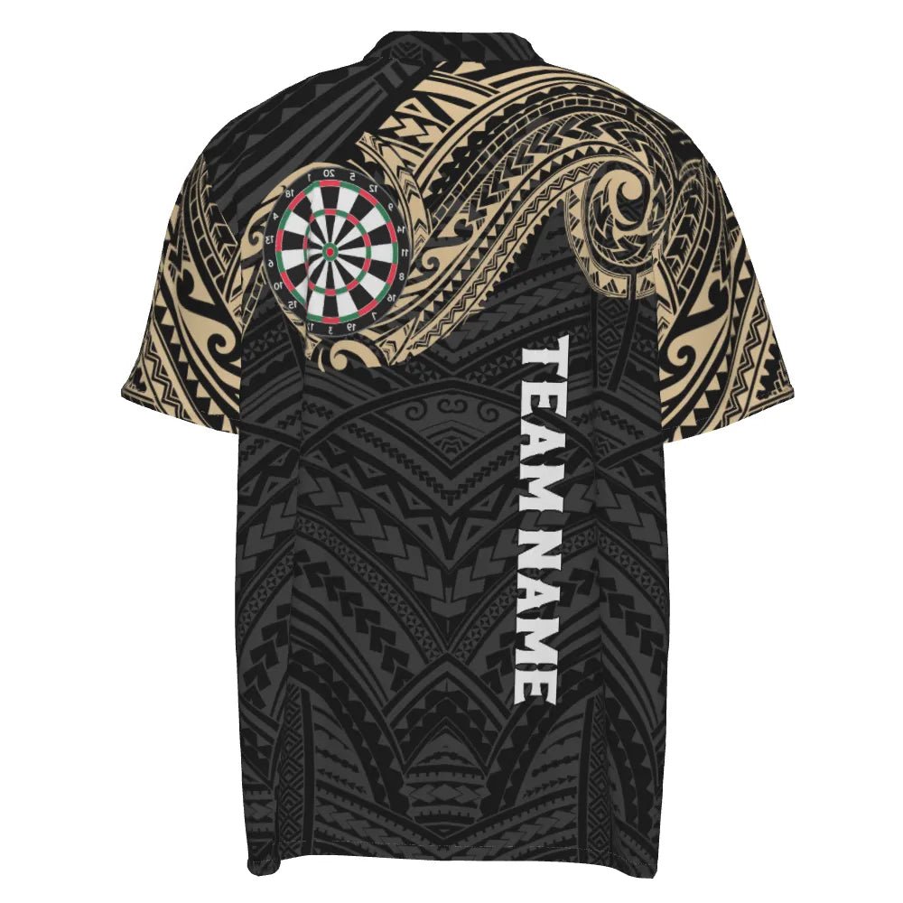 Individuelles Champion Tribal Darts 1/4 Zip Shirt, maßgeschneidertes Herren Darts Shirt, Dart Trikots E194 - Outfitsuche