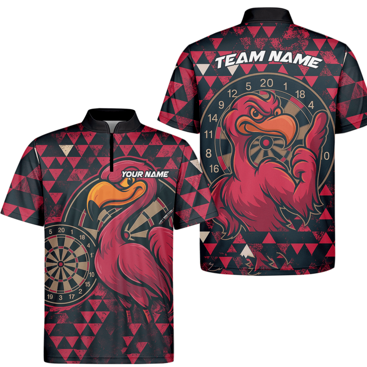 Individuelles Herren Dart - Poloshirt Schwarz mit Drachen - und Petrolflammen - Motiv Z1928 - Outfitsuche