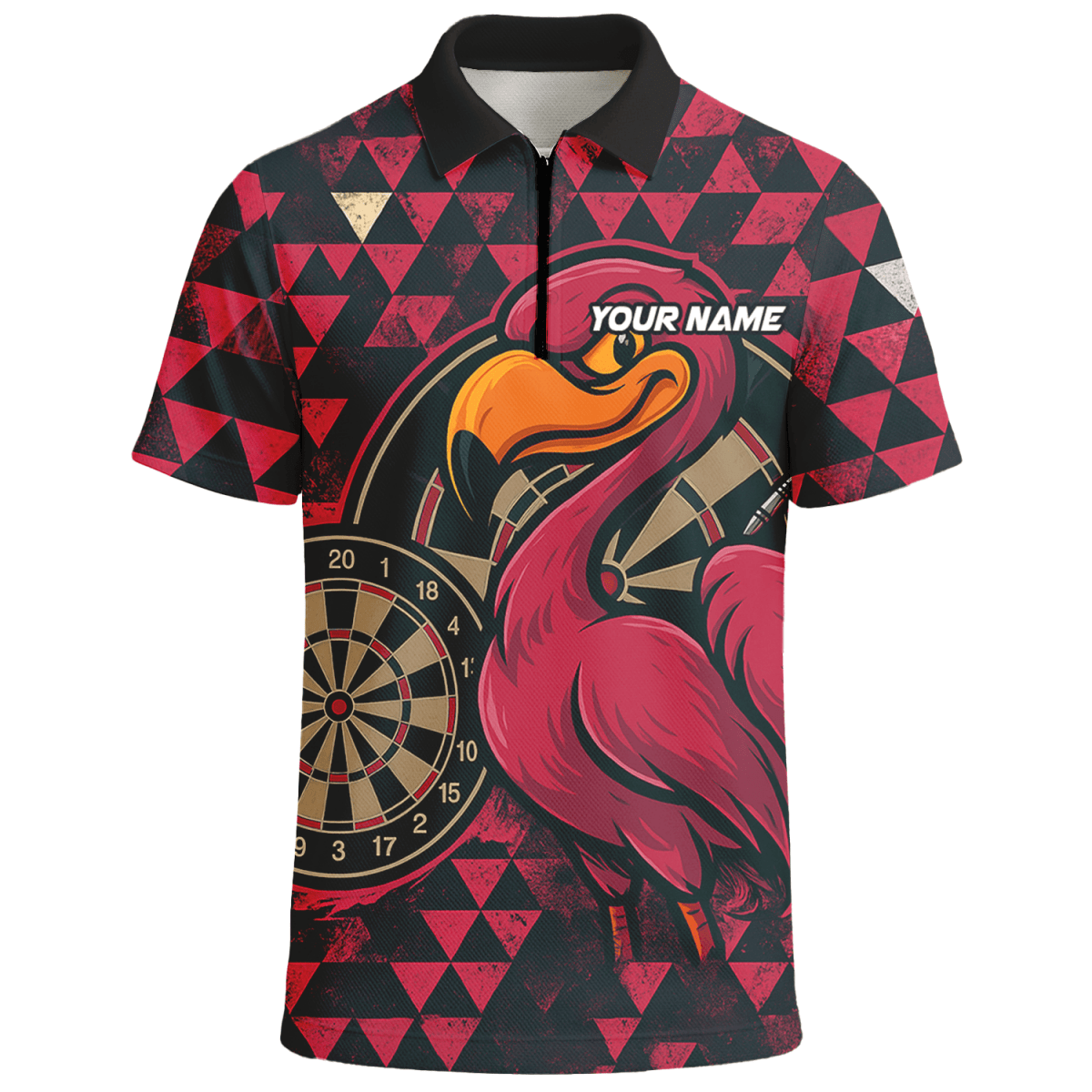 Individuelles Herren Dart - Poloshirt Schwarz mit Drachen - und Petrolflammen - Motiv Z1928 - Outfitsuche