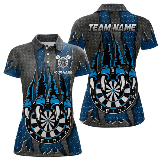 Lustige Klauen - Dartscheibe – Personalisierte Blaue Dart - Shirts für Frauen, individuelle Darts - Team - Trikots T3054 - Outfitsuche