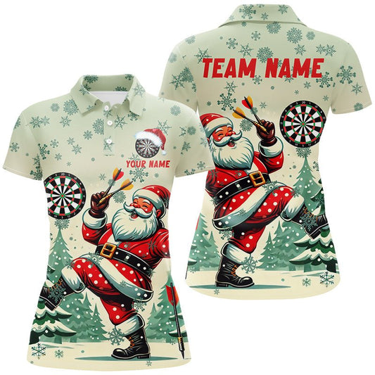 Lustiger Weihnachtsmann mit Darts - Individuelle Darts - Shirts für Frauen, Weihnachtsgeschenk - Outfit für Dart - Teams T2844 - Outfitsuche