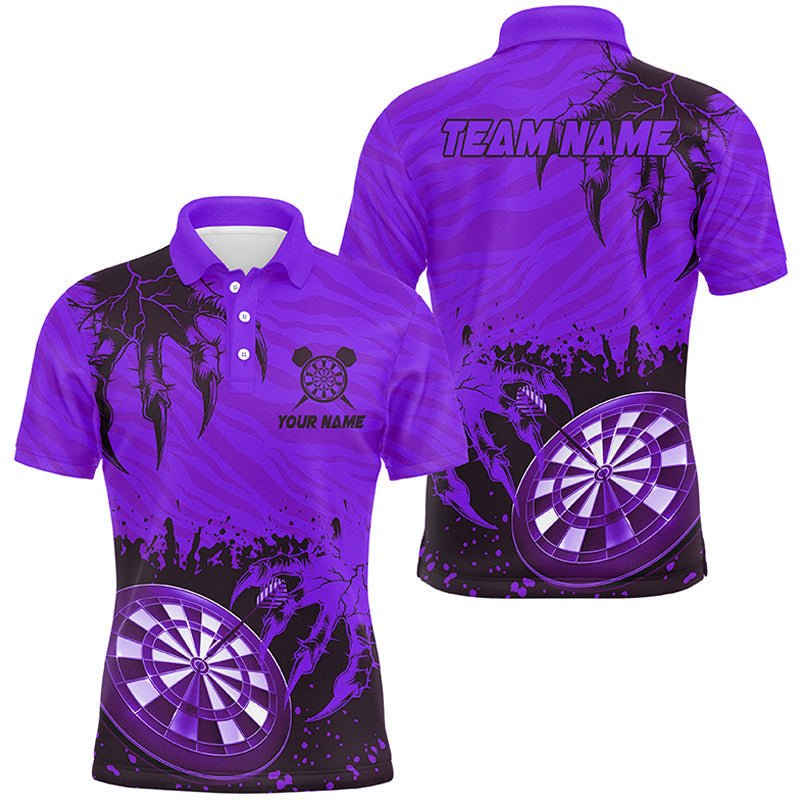 Lustiges Claw Purple Dart Polo & Quarter - Zip Shirt - Individuelles Team League T2652 - Outfitsuche