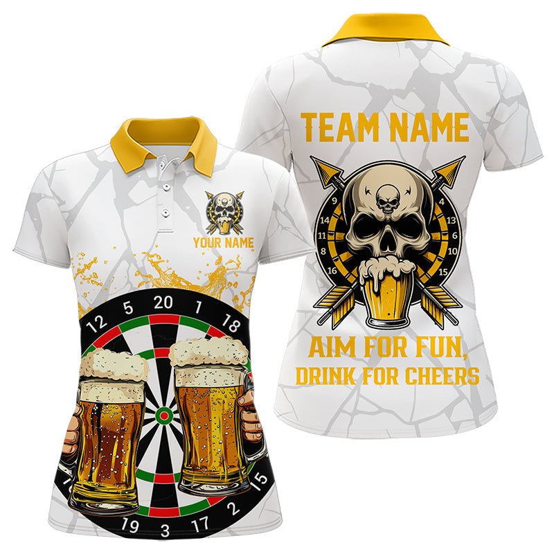 Lustiges Dart - und Bier - T-Shirt für Spaß und gute Laune | Personalisierte Dart - Poloshirt T3398 - Outfitsuche